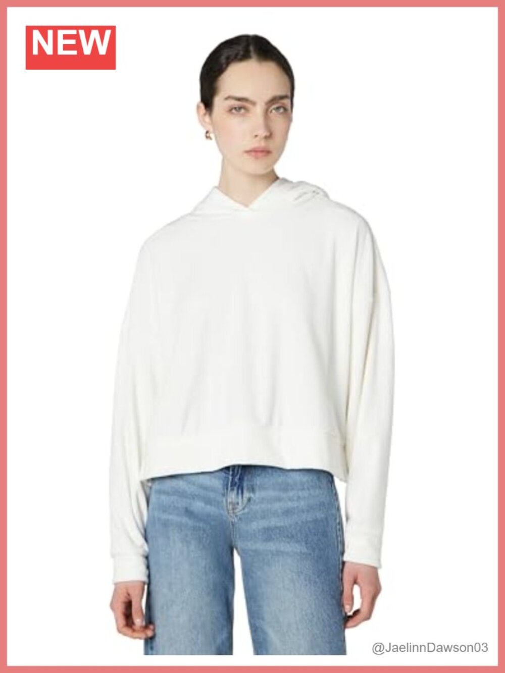 Womens Velour Hoodie Pullover Long Sleeve Hooded Neck Sweater